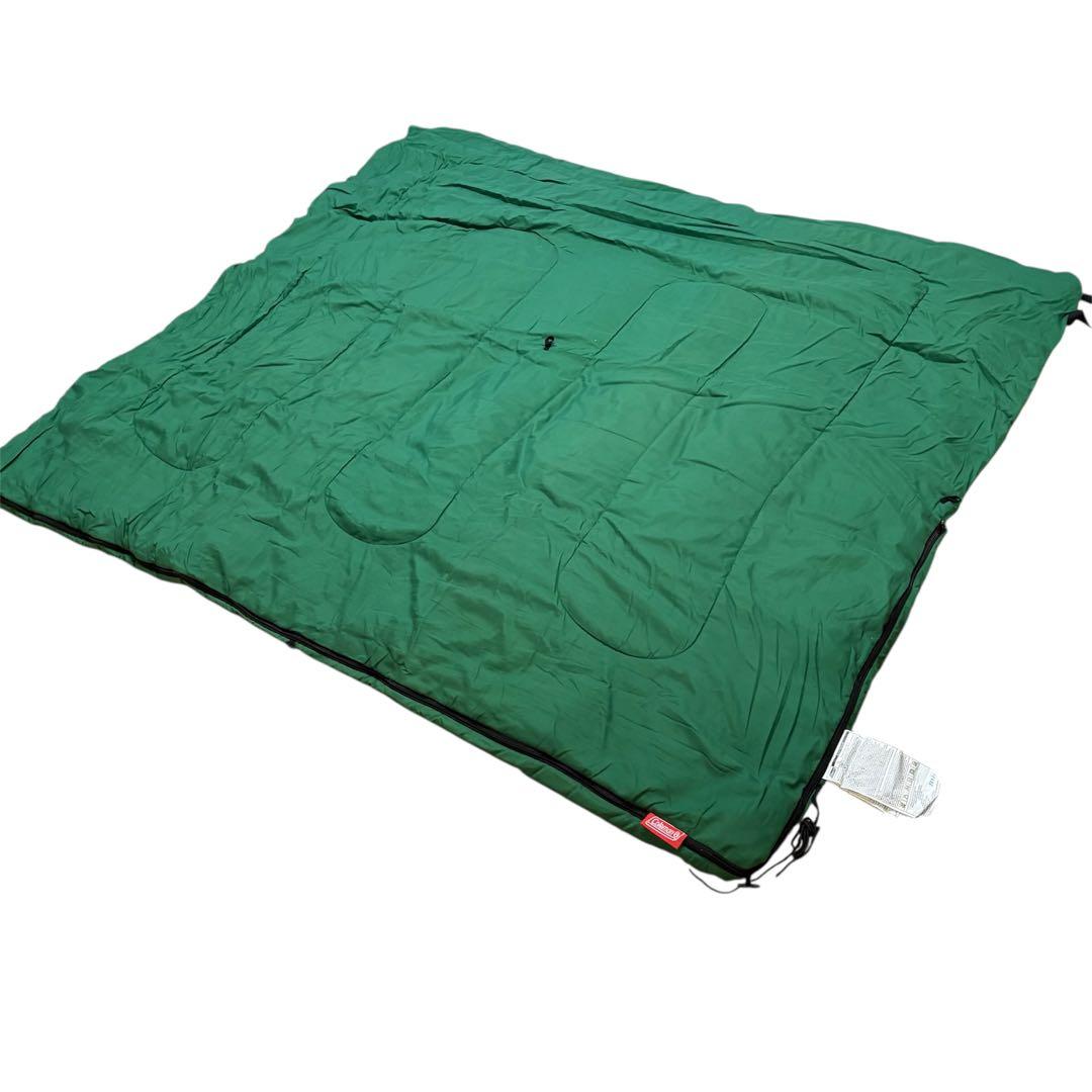 Coleman コールマン　ファミリー2in1/C5 寝袋　キャンプ　緑