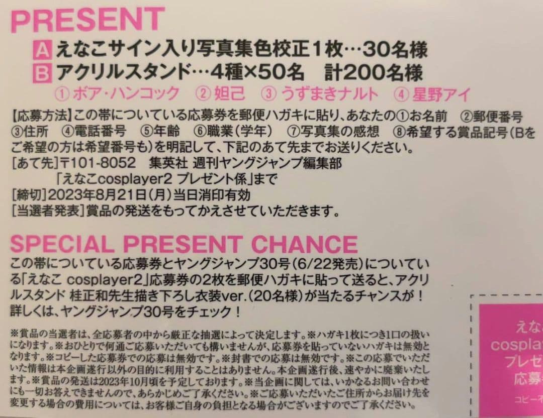 えなこ アクリルスタンド 星野アイ 当選品 非売品 えなこアクスタ
