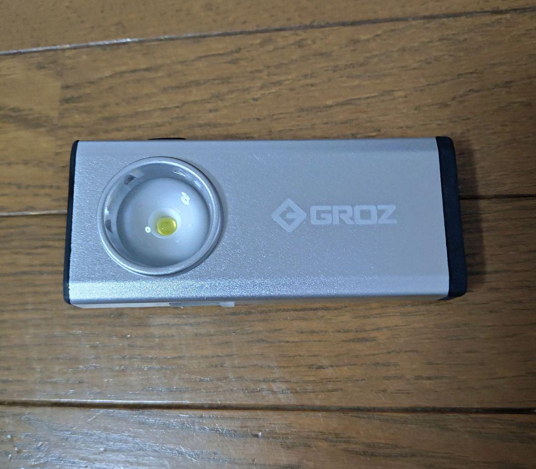 ＧＲＯＺ　充電式ＬＥＤポケットフラッシュライト（クリップ、フックタイプ）