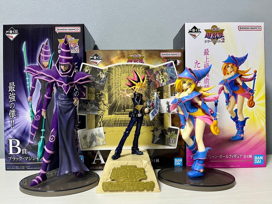 一番くじ　遊戯王　闇遊戯　ブラックマジシャン　ブラックマジシャンガール