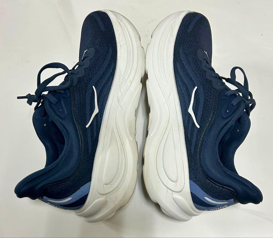 HOKA BONDI 9ボンダイ9 26.5㎝　ネイビー×ホワイト