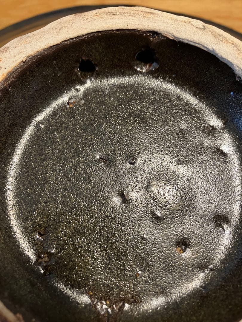 金城次郎　壺屋時代作　壷屋焼　線彫双魚紋禿皿 浅鉢 古民藝 桐箱付　民藝