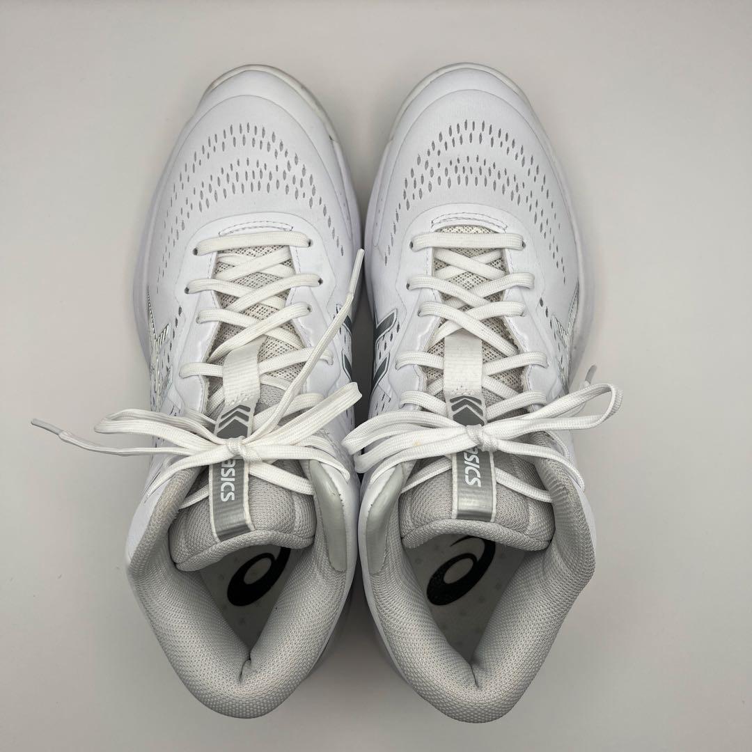 【極美品】asics ゲルフープV15 narrowホワイト 26.0㎝