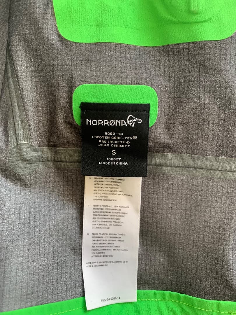 スキー NORRONA Lofoten Gore-Tex pro jacket