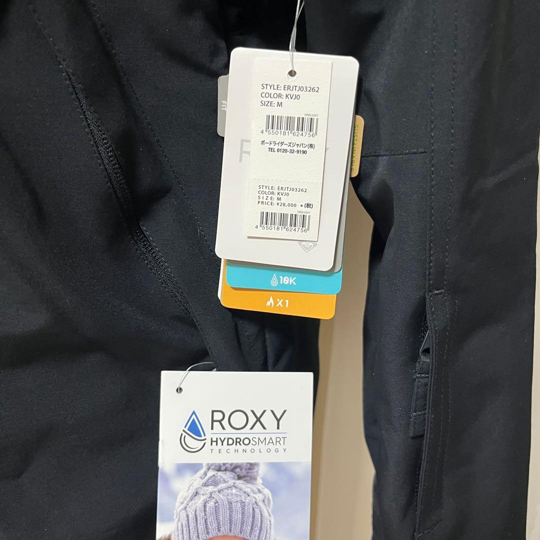 新品 ROXY スノーボードウェア　ファージャケット　HYDROSMART M