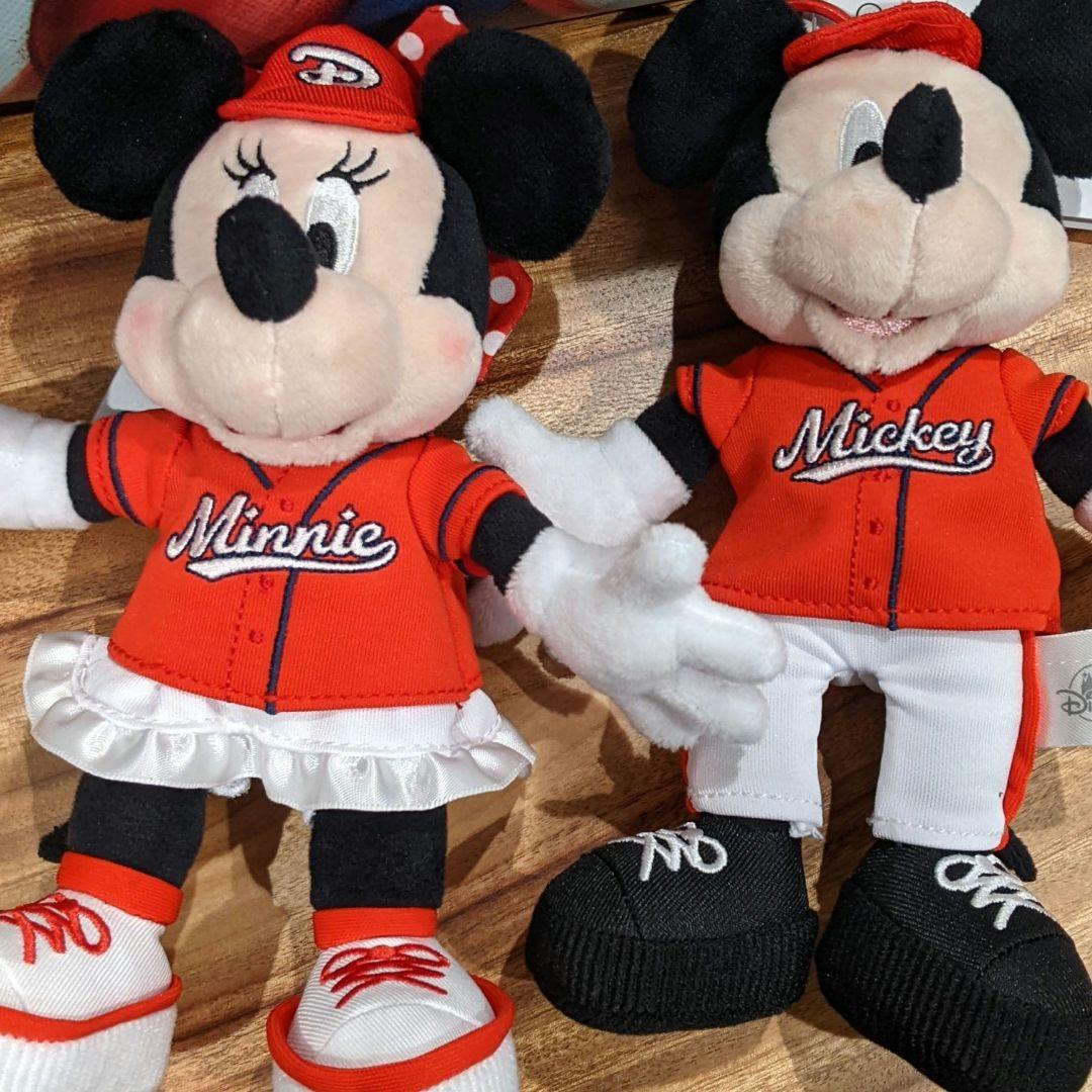 新品 匿名配送 ミッキー ミニー カープ carp Disney ぬいぐるみ