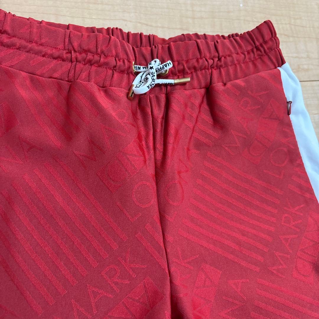 マークアンドロナ golf レディース　パンツ　38 レッド　総柄