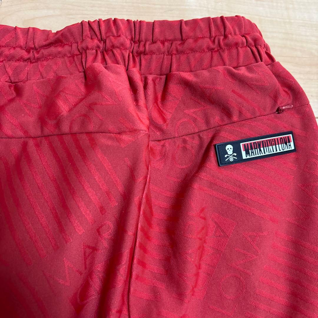 マークアンドロナ golf レディース　パンツ　38 レッド　総柄