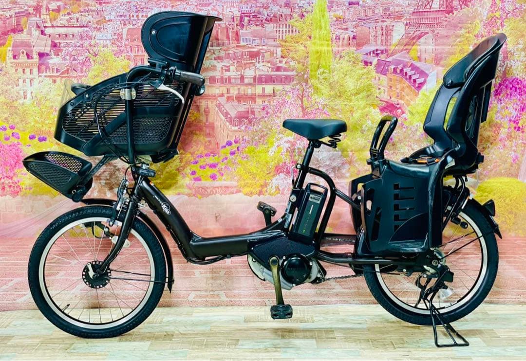 K2018 電動自転車ヤマハ子供乗せ 20インチ 8.7Ah ブラウン