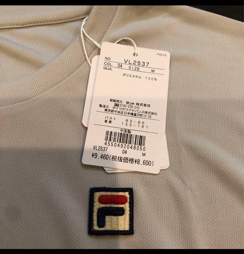 【FILA】フィラ ドレープ Tシャツ 無地 Mサイズテニスウェア