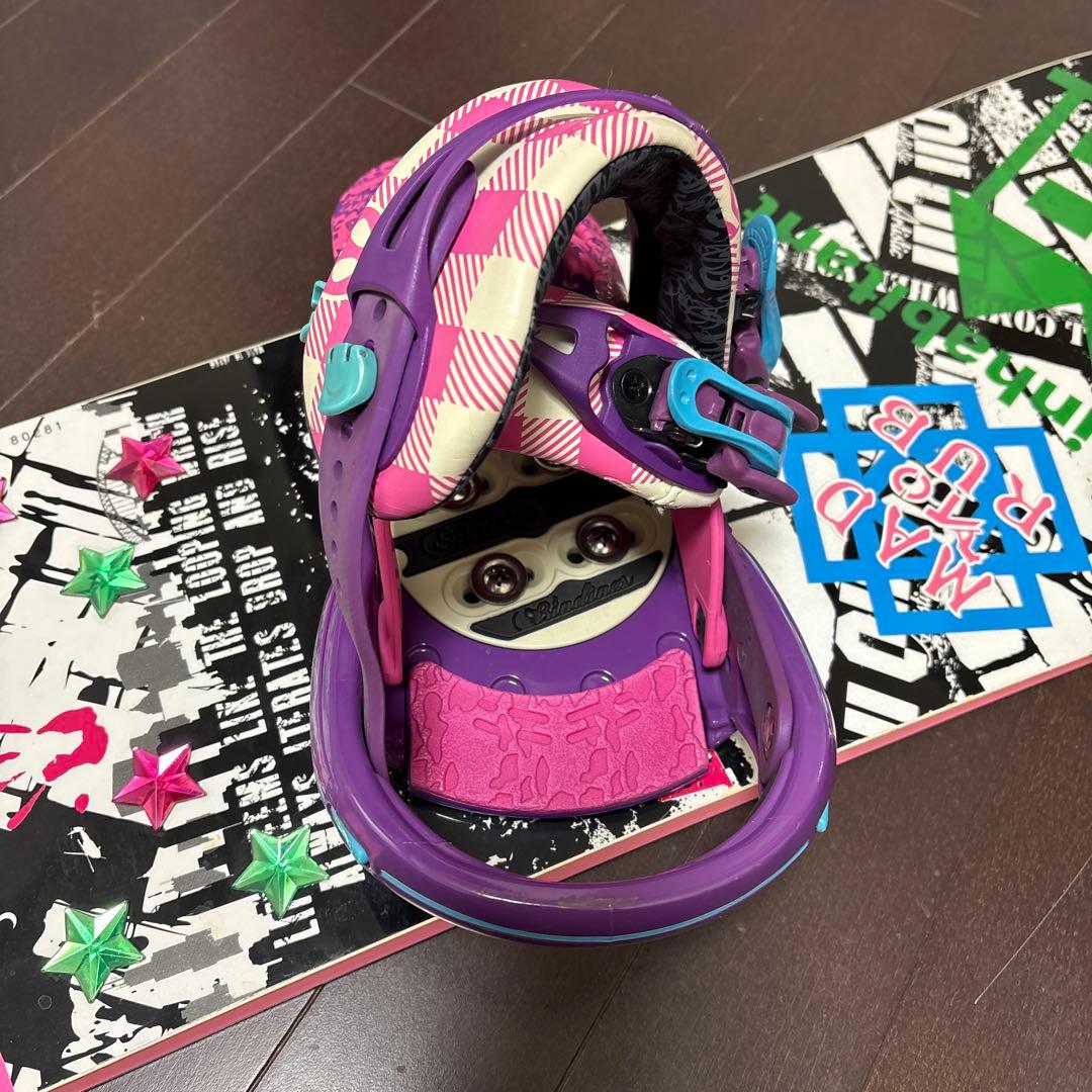 011 artisticスノーボード板 deathlabelビンディング付き