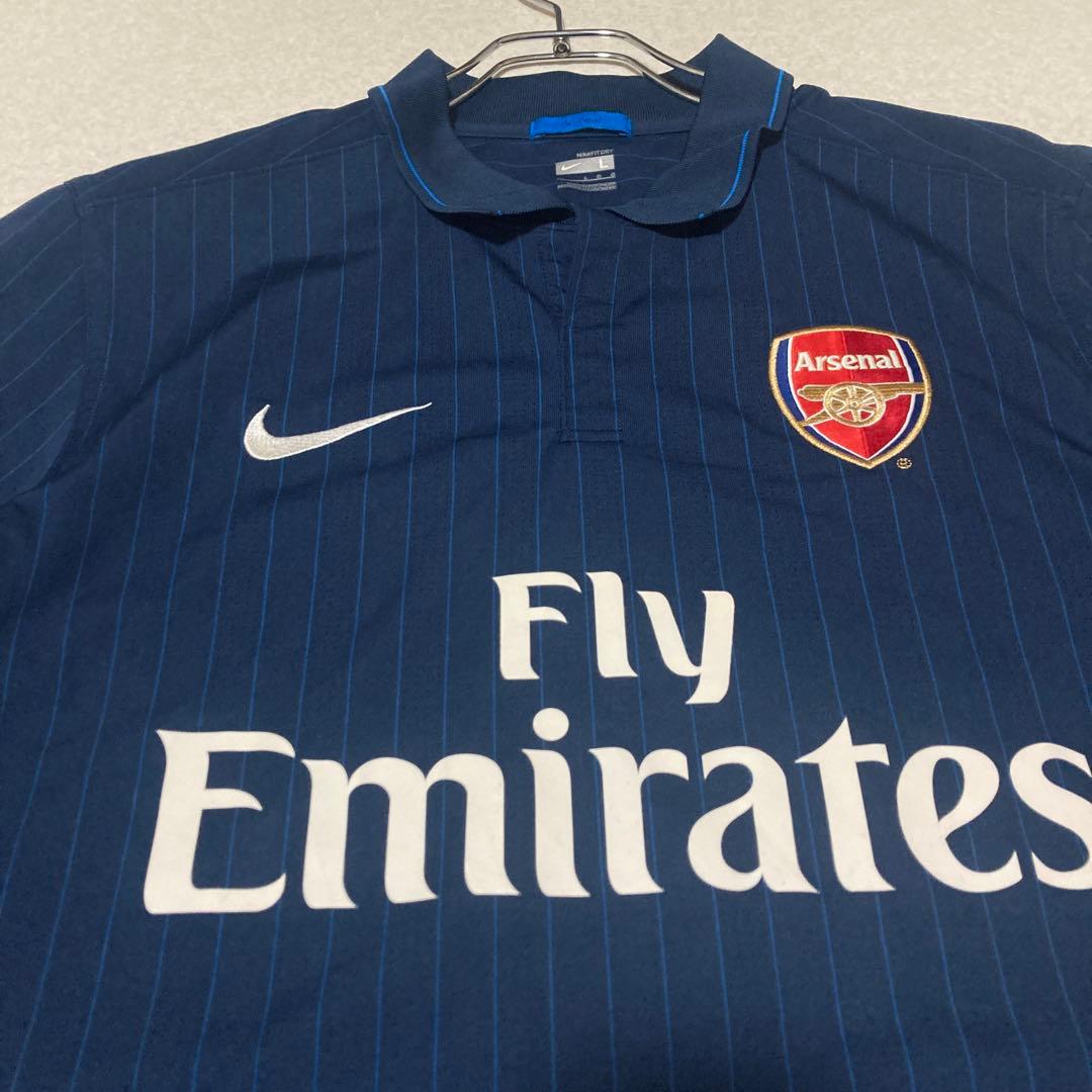 【希少美品】NIKE アーセナル ゲームシャツ ユニフォーム 09/10 L