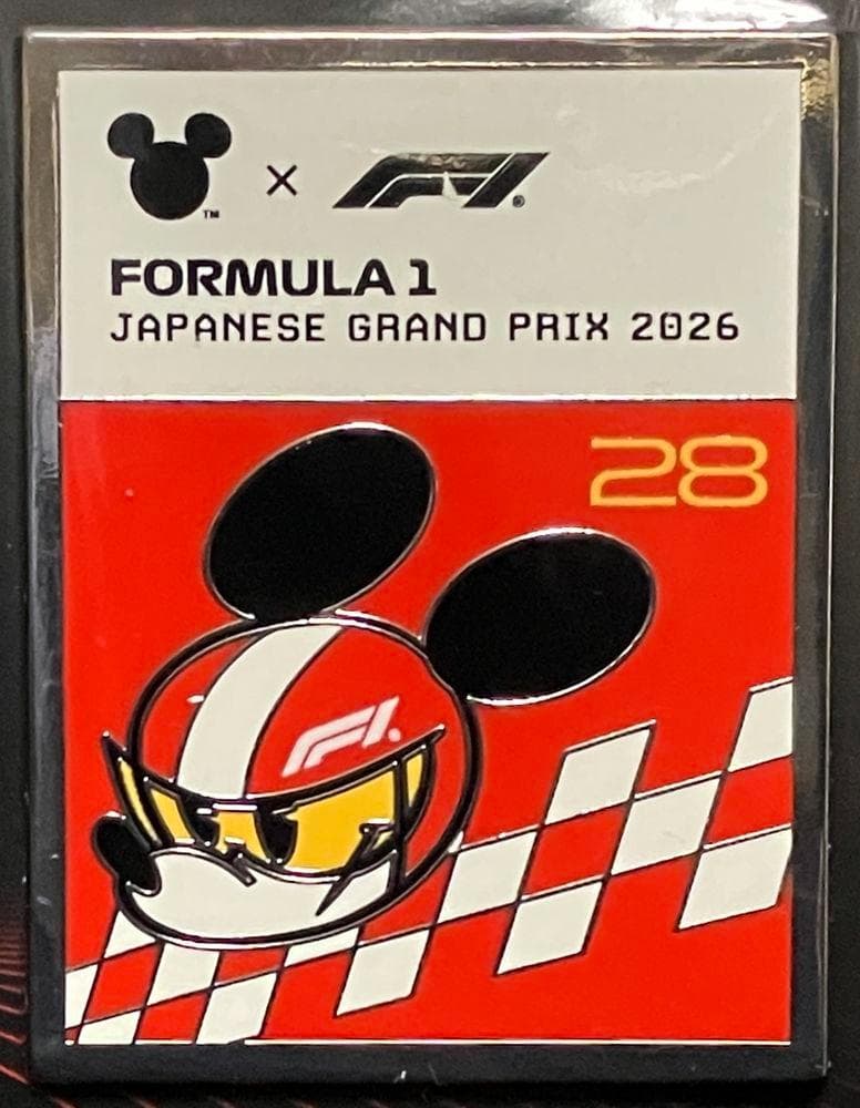 Disney F1日本グランプリ2026 ピンバッジ　ディズニー　鈴鹿　ピンズ