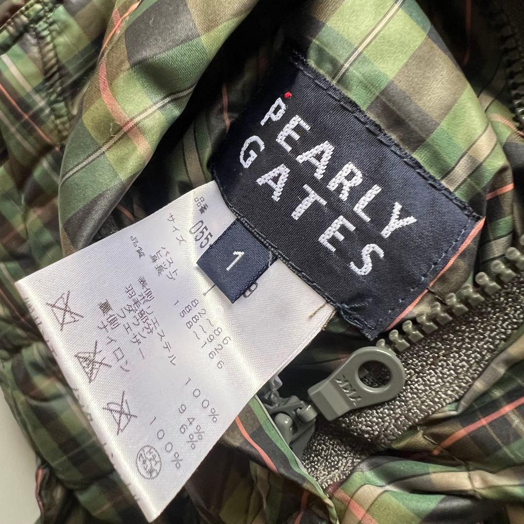 Pearlygates パーリーゲイツ　リバーシブル　チェック　ダウンジャケット