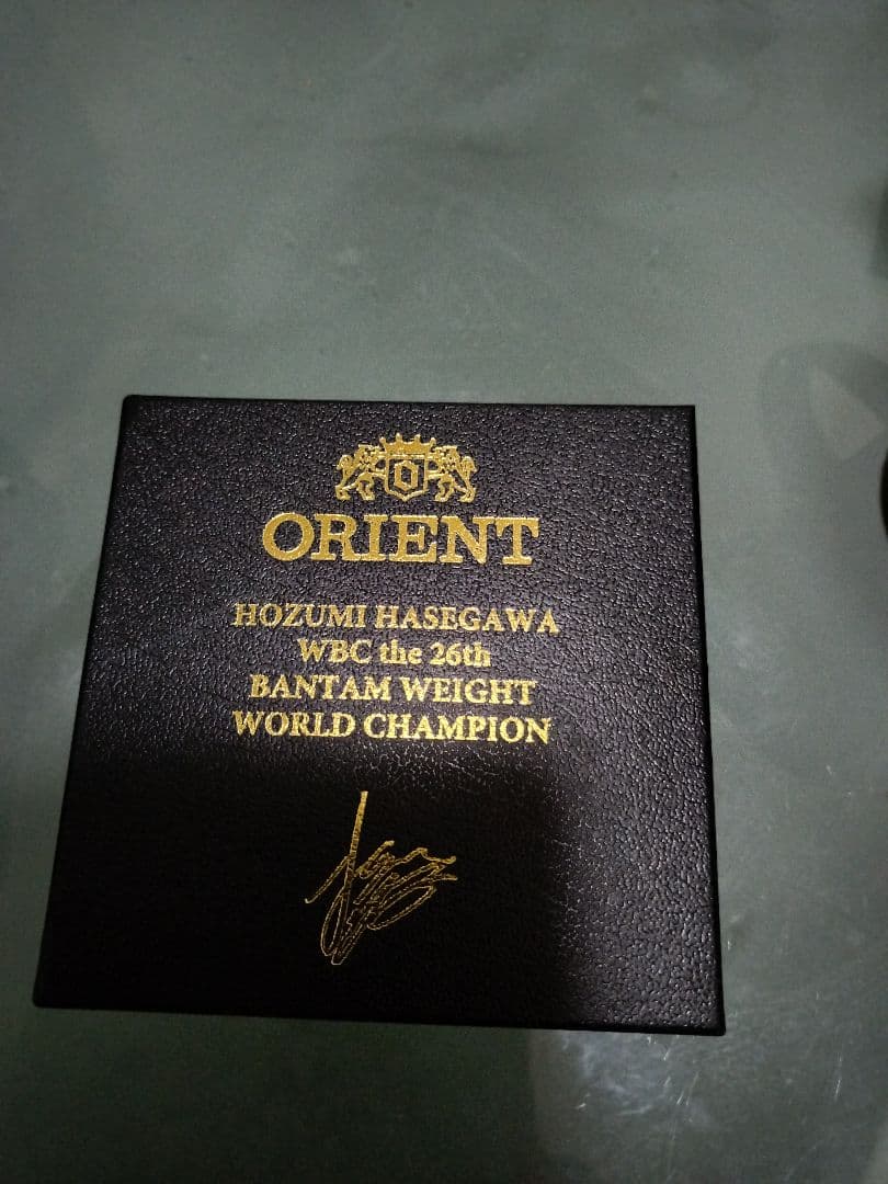 WBC世界バンタム級チャンピオン長谷川穂積コラボORIENT 自動巻き時計