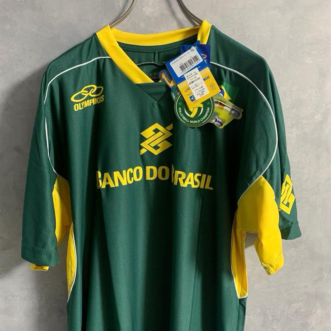 00s 未使用 タグ付 Olympikus バレーボール ブラジルゲームシャツ