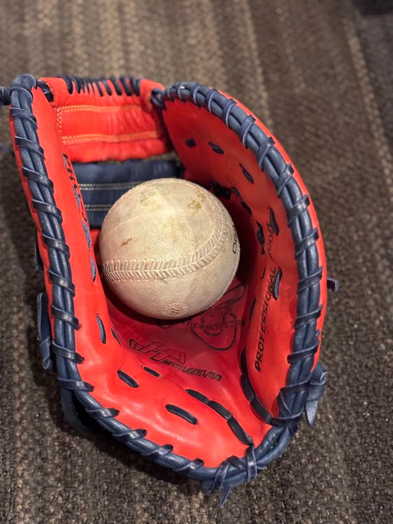 ★超美品 ハタケヤマ 軟式用ファーストミット 右投げ PRO-371 即戦力★
