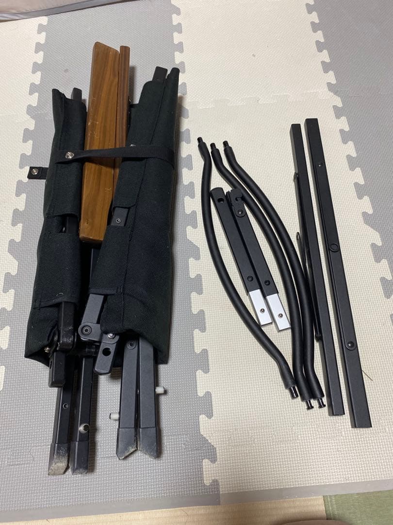 RATELWORKS ストレージコンパクトリクライニングチェアハイバック BK