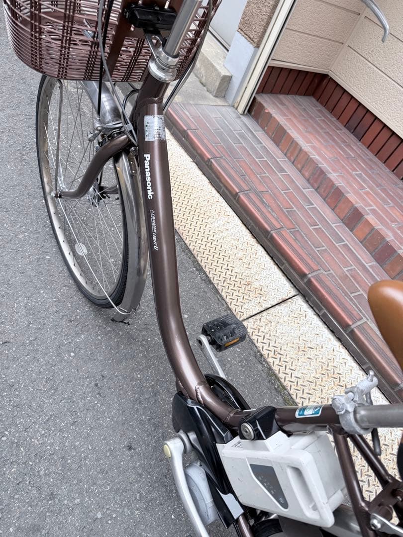 大阪府　Panasonic 電動アシスト自転車　バッテリー8.9ah
