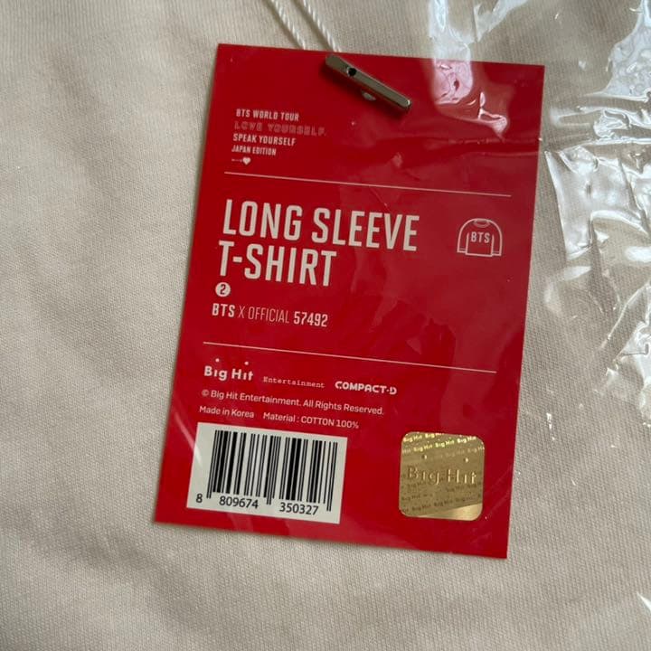 BTS SYS LONG SLEEVE T-SHIRT Tシャツ L 長袖