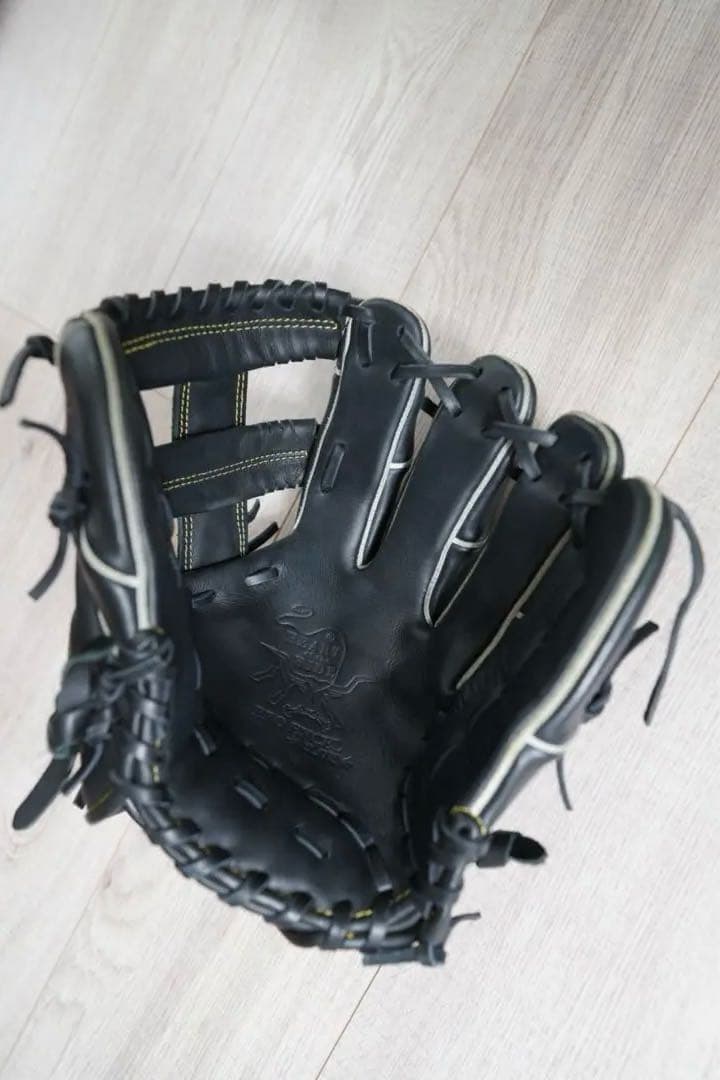 Rawlings 少年 Wizzard02 サイズＬ軟式グローブ 黒/金