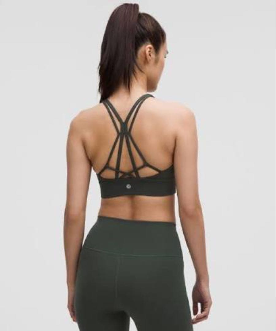ルルレモン　ストラップ　ブラ　黒　8 ブラック　luxtreme bra