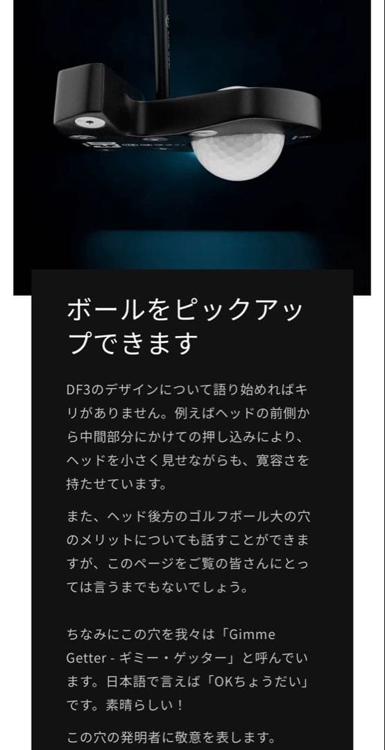 専用　【極美品・国内保証書付・店舗印あり】L.A.B GOLF DF3 34㌅