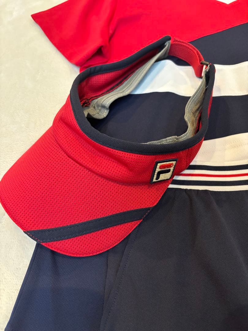 フィラ　FILA テニスウェア　ゲームシャツ　プリーツスコート　セットアップ