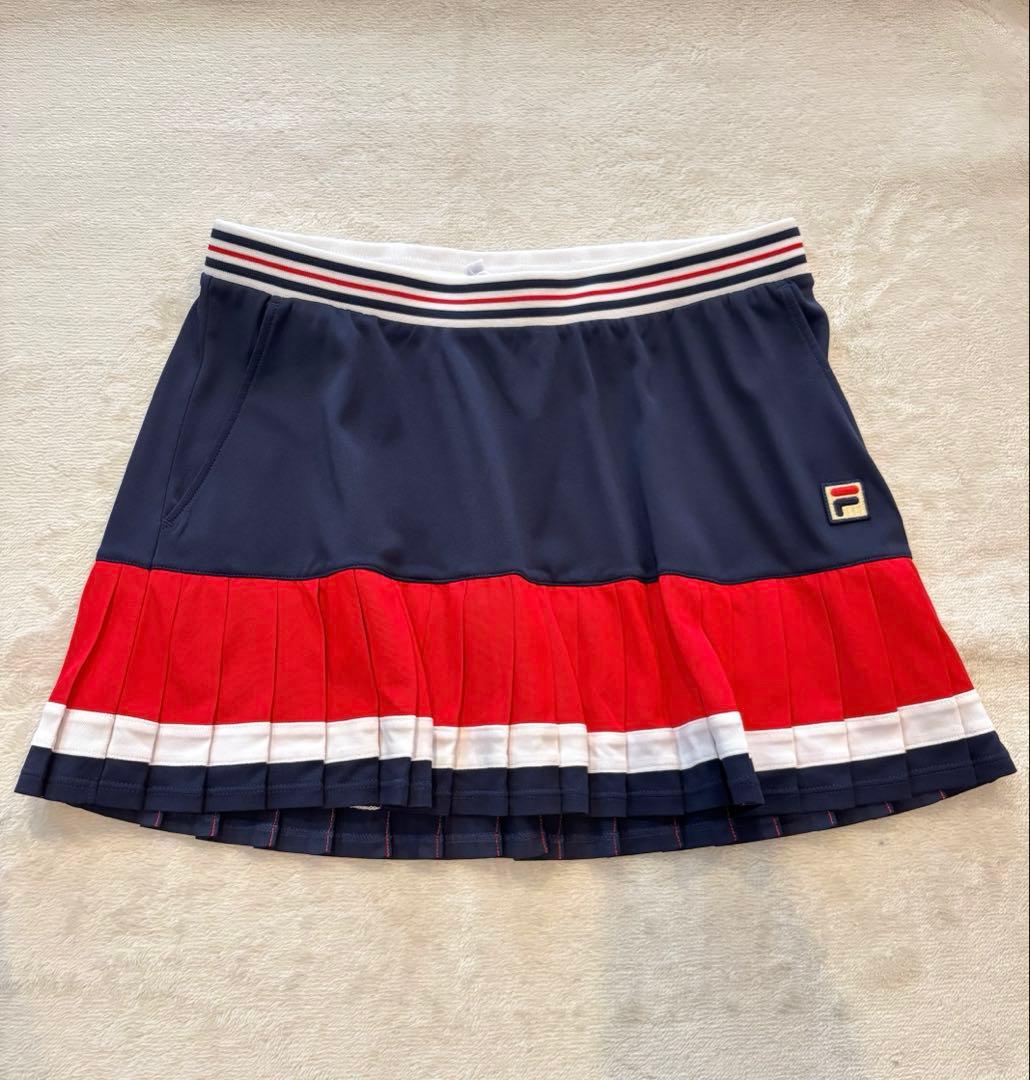フィラ　FILA テニスウェア　ゲームシャツ　プリーツスコート　セットアップ
