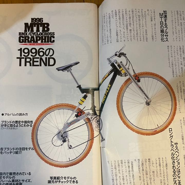 サイクルスポーツ1996年3月号　キャノンデール　cannondale