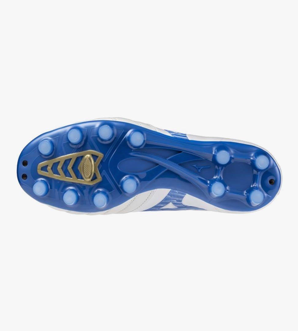 新品Mizuno モナルシーダ Neo3 ホワイト/ブルー 25.5　紐予備付
