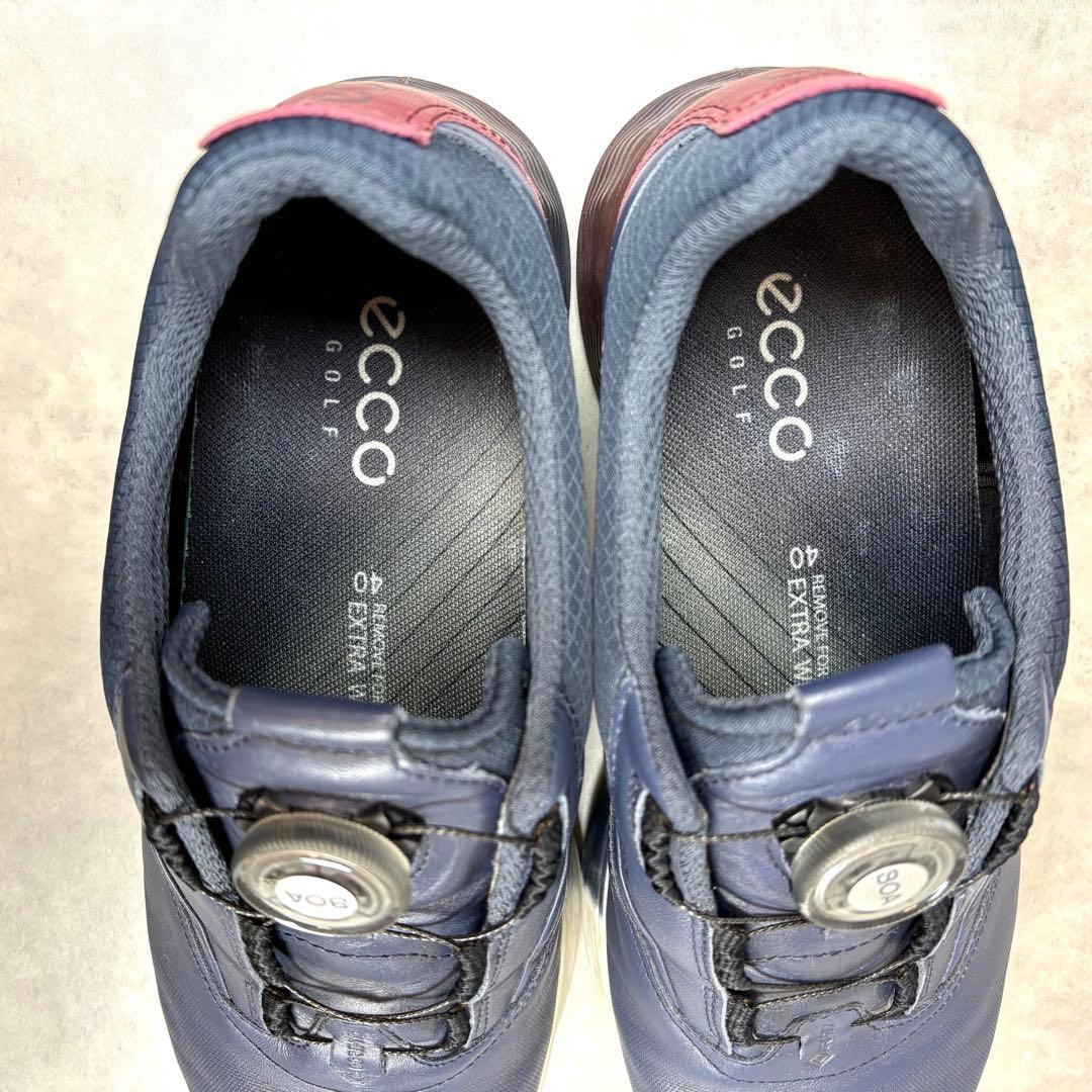 【美品】ECCO ゴルフ S-THREE BOA GORE-TEX スパイクレス