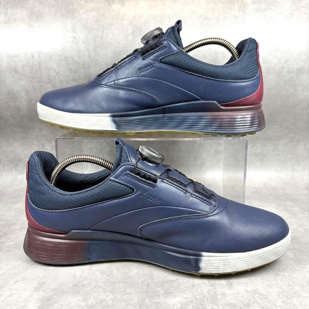 【美品】ECCO ゴルフ S-THREE BOA GORE-TEX スパイクレス