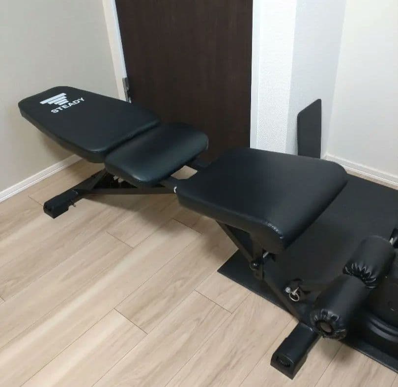 【引取限定】プロバーベル　可変式ダンベル　41.5kg、ベンチ、マットのセット