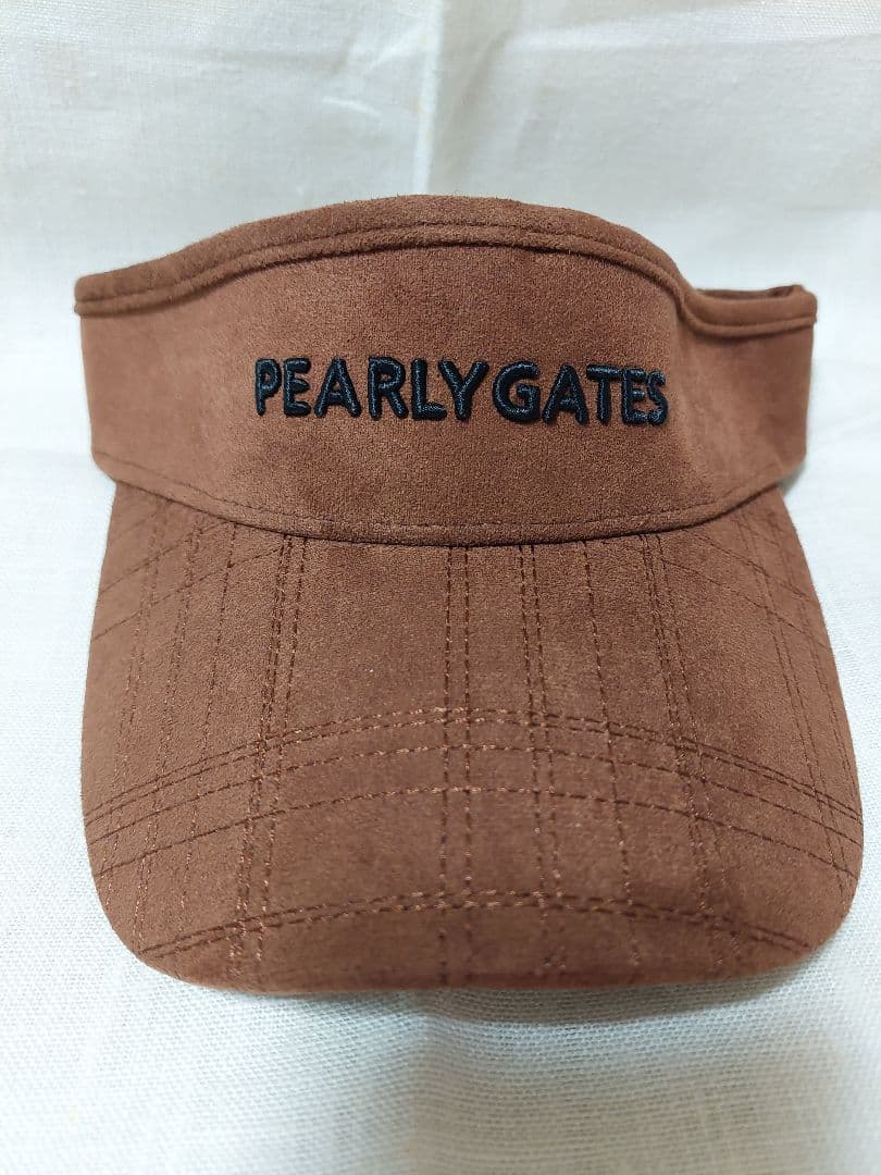 PEARLY GATES 　2023年　スエード風サンバイザー