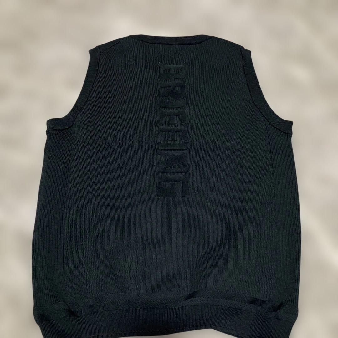 【美品】BRIEFING ブラックニットベストS