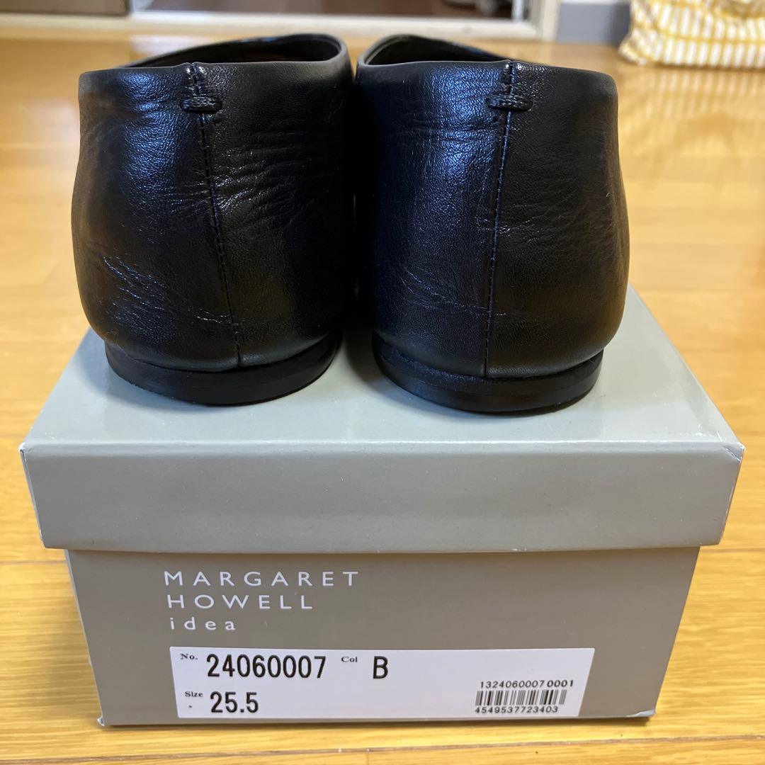 MARGARET HOWELL ブラックシューズ 25.5cm