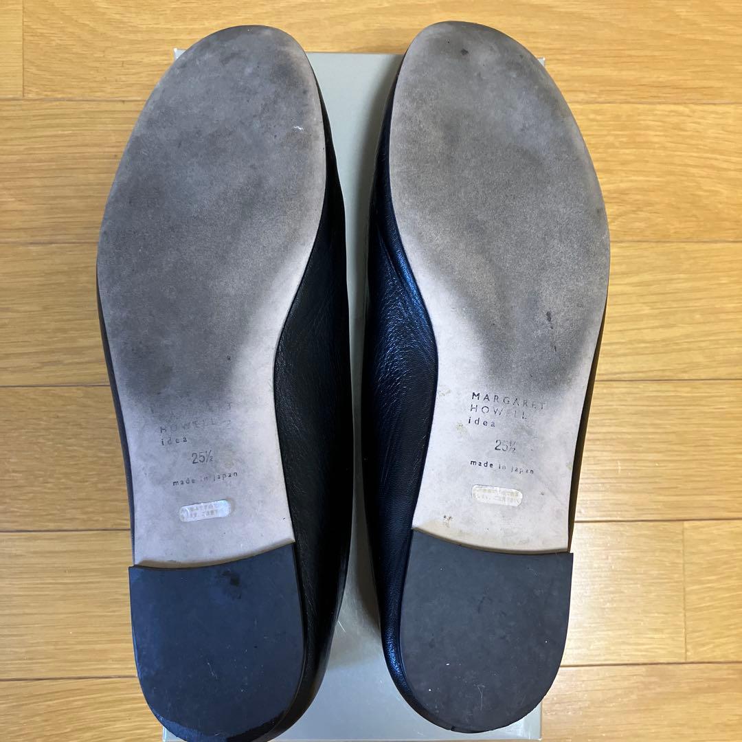 MARGARET HOWELL ブラックシューズ 25.5cm