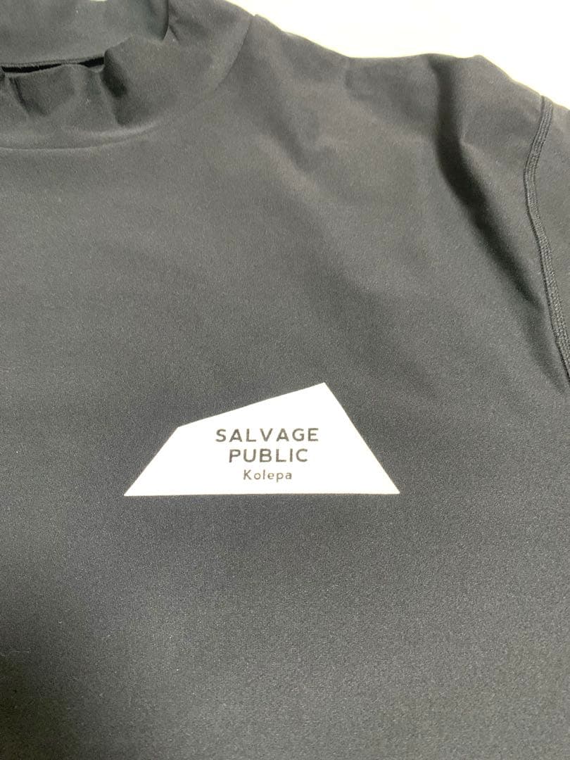 【美品】サルベージパブリック コレパ モックネック Tシャツ