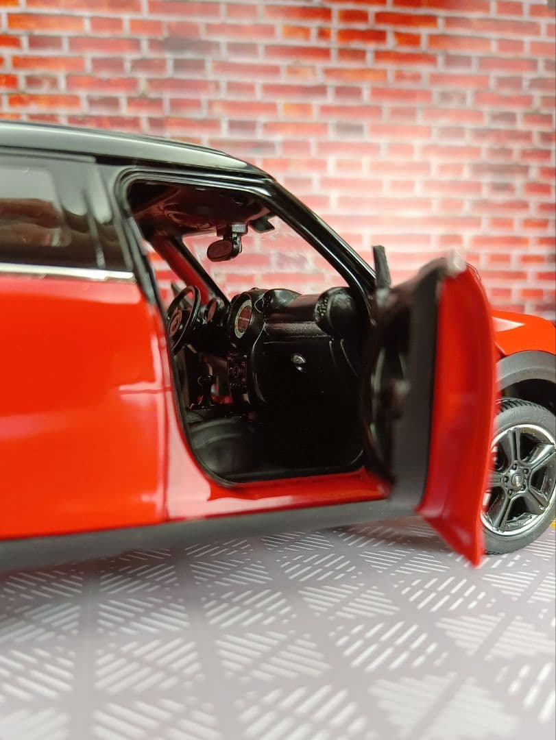  Minicooper レッド ミニカー 2ド 1:24