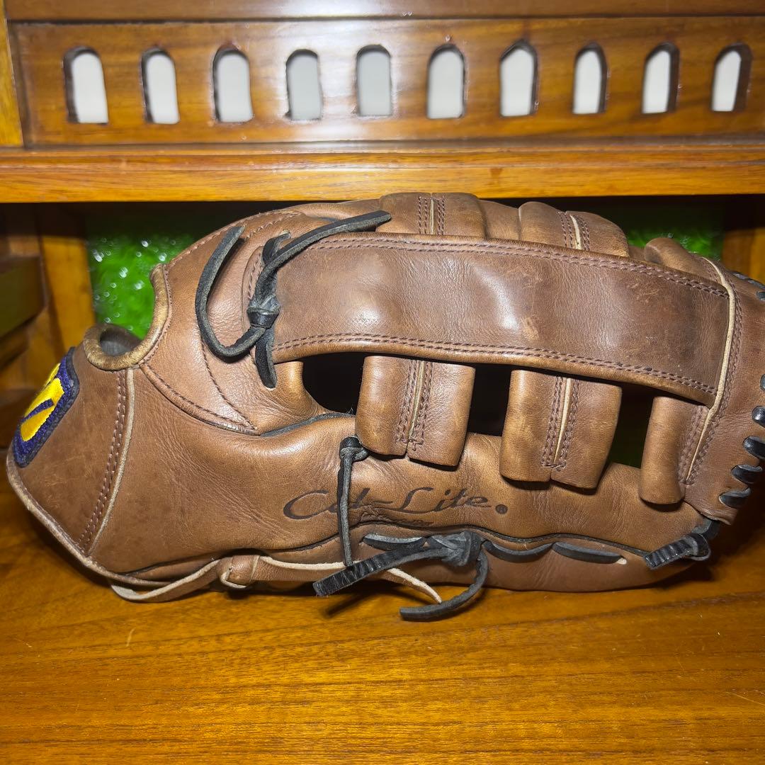 ミズノ ビッグM グローブ　外野手用　茶色