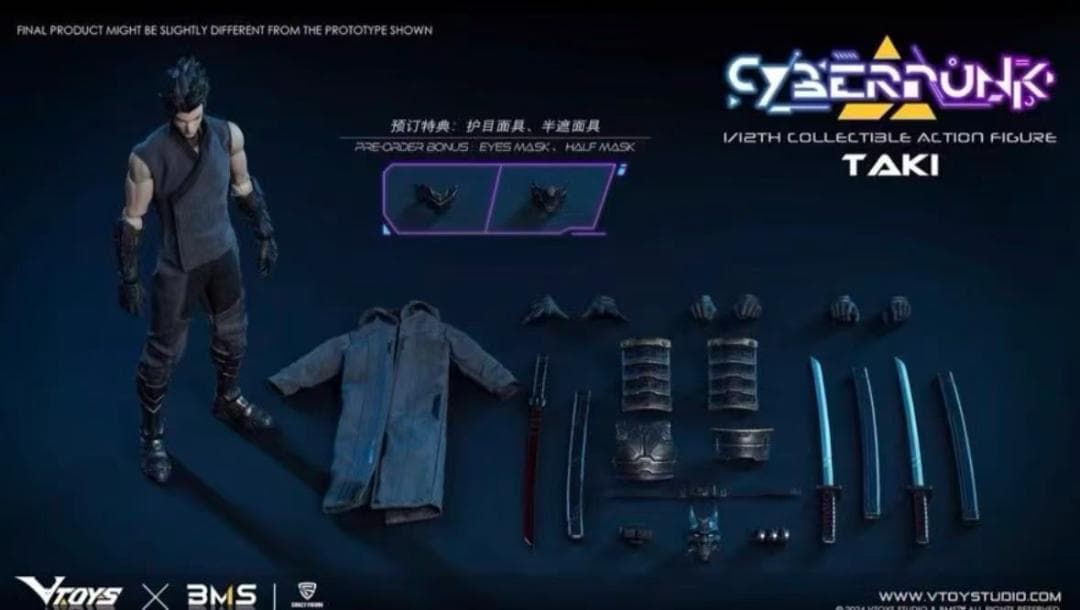VTOYS X BMS 1/12 サイバーパンク 武士滝予約特典付きVSD010