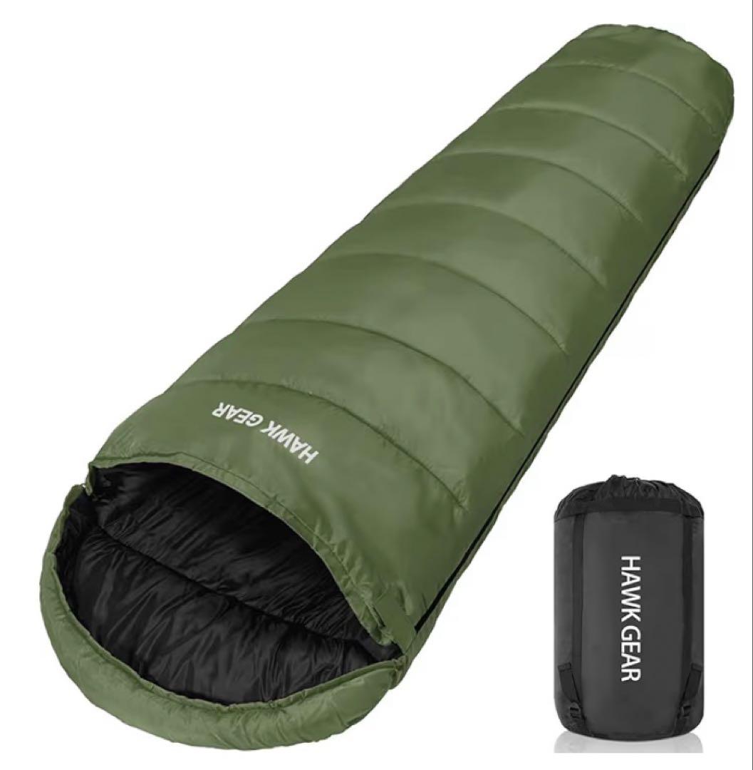 【新品】2個 シュラフ 寝袋 マミー型 HAWK GEAR
