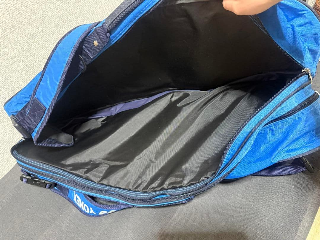 YONEX ラケットバッグ ブルー ショルダー付き 状態良好