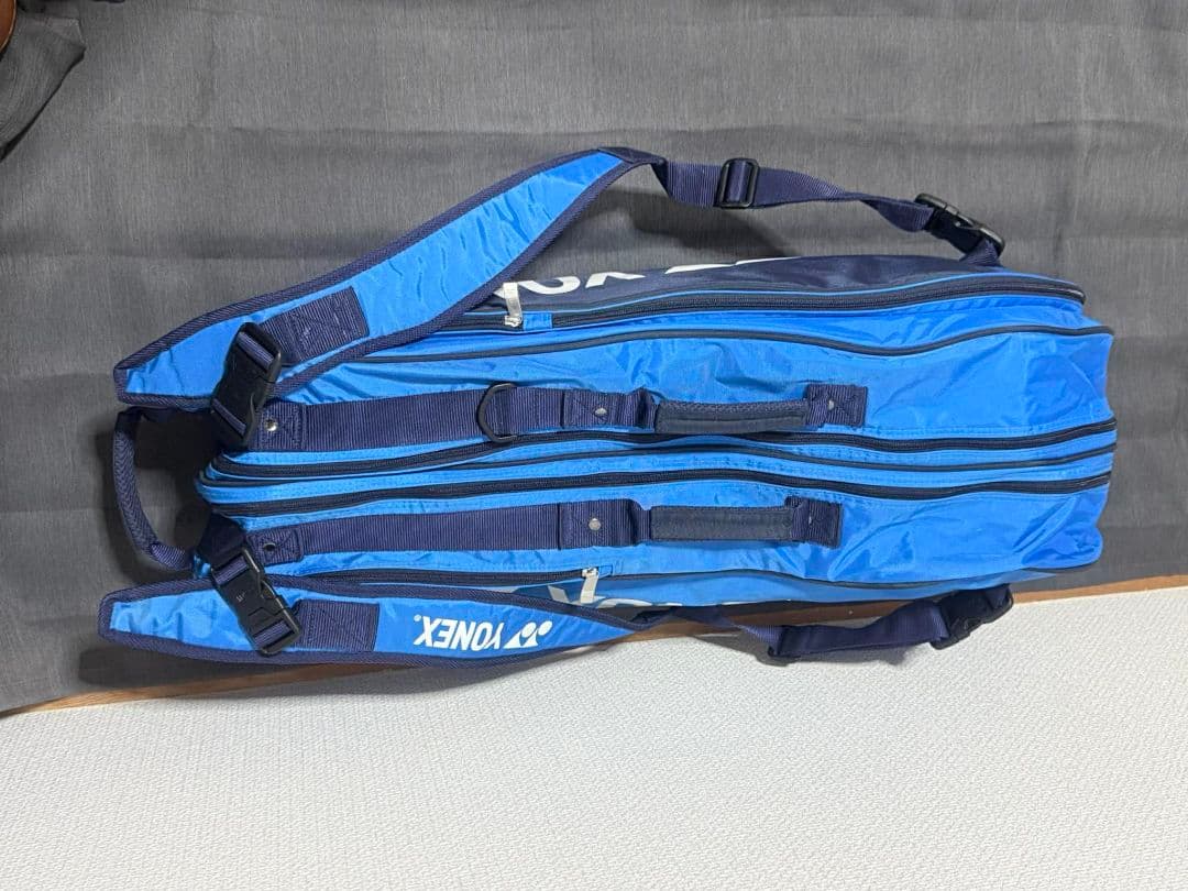 YONEX ラケットバッグ ブルー ショルダー付き 状態良好