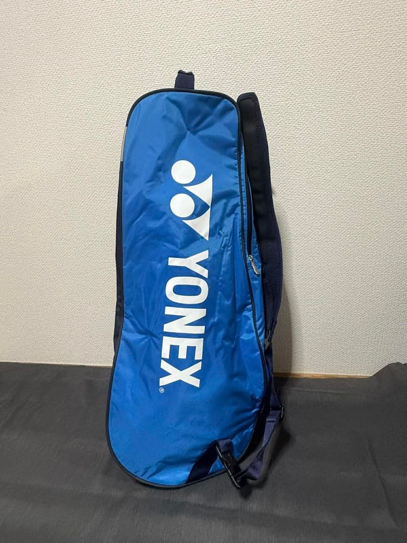 YONEX ラケットバッグ ブルー ショルダー付き 状態良好