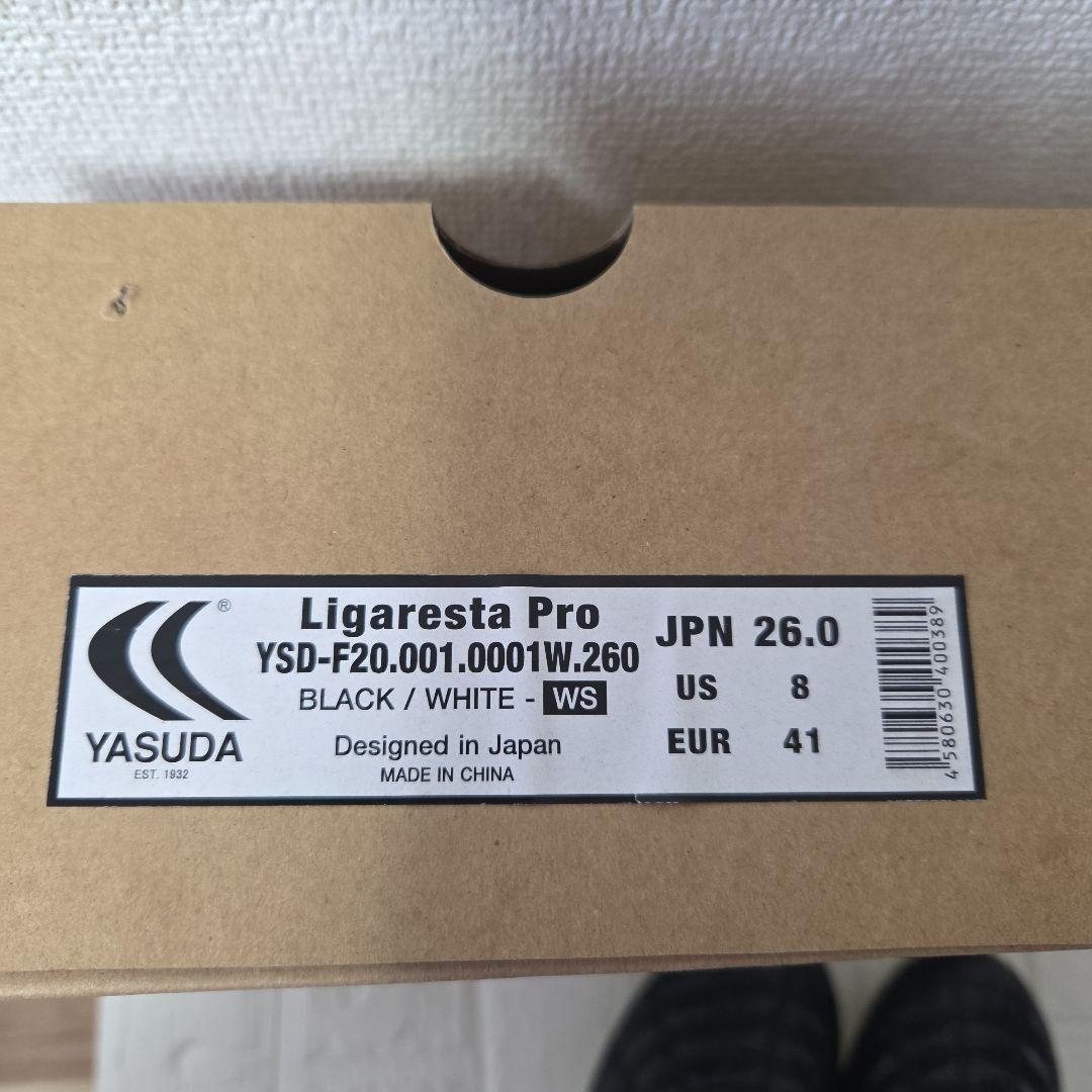 YASUDA Ligaresta Pro サッカーシューズ 26 黒白　スパイク