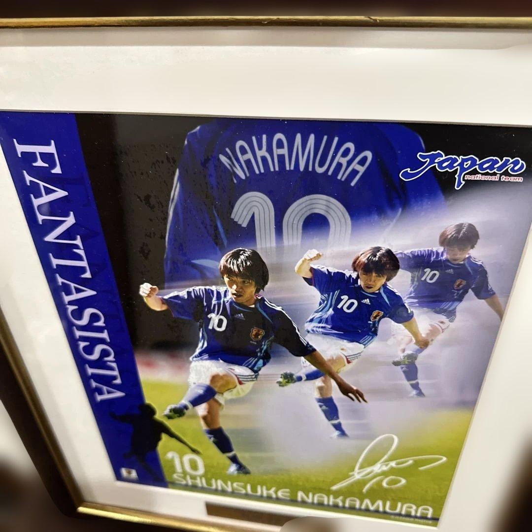 JFA サムライブルー2006 中村俊輔 10 MF 額縁入りポスター