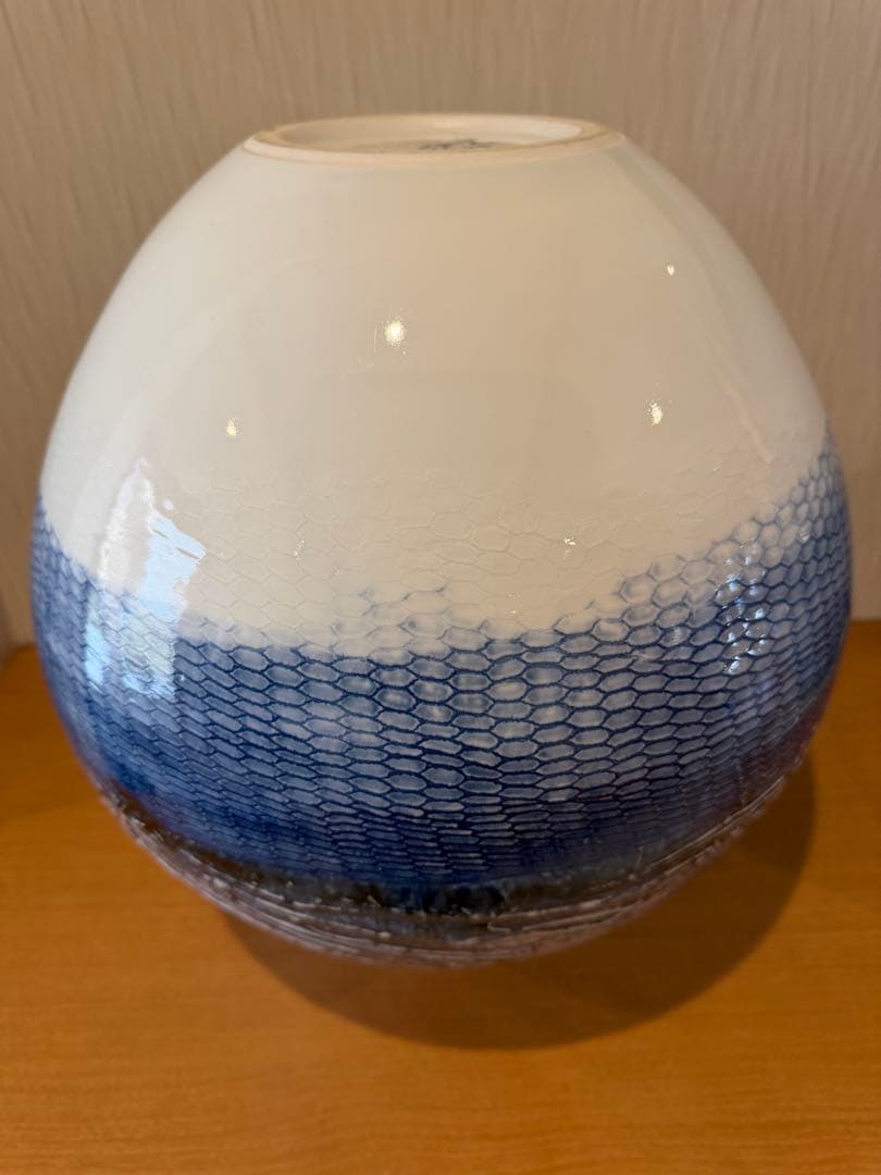有田焼　藤井朱明作　題名岬　大花瓶　大壷　共箱