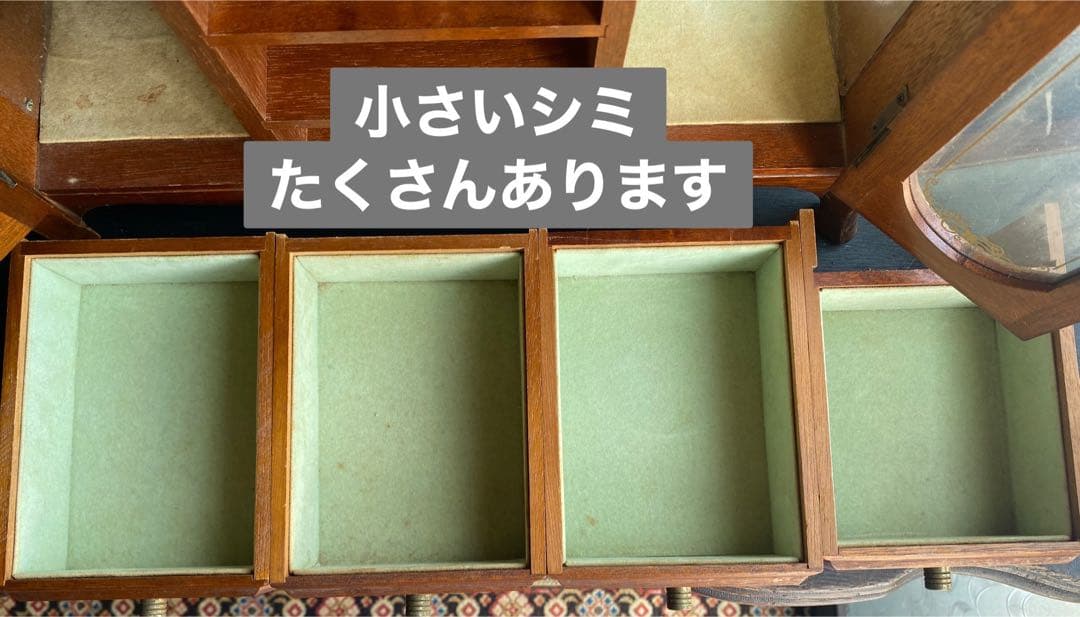 ジュエリーケース オルゴール 小物入れ アンティーク 当時物 昭和レトロ